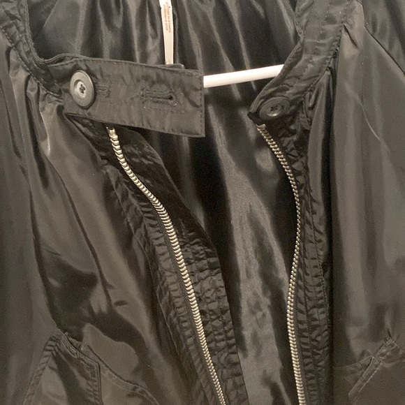 ❌SOLD❌ NWT [Free People] Midnight Black Full-Zip Bomber Jacket Women’s Sz Large - Picture 10 of 13